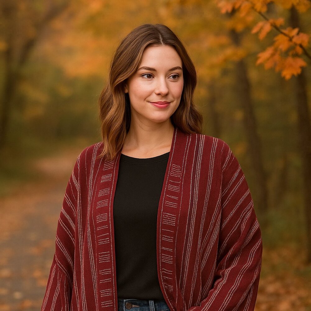 Sadie & Sage Brown Aztec Southwestern Kimono Cardigan – Boho Fall Layer – Small